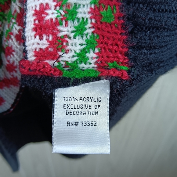 Kela Santa Clause Knitted size Medium Ugly Christmas sweater jingle bells - Picture 6 of 15